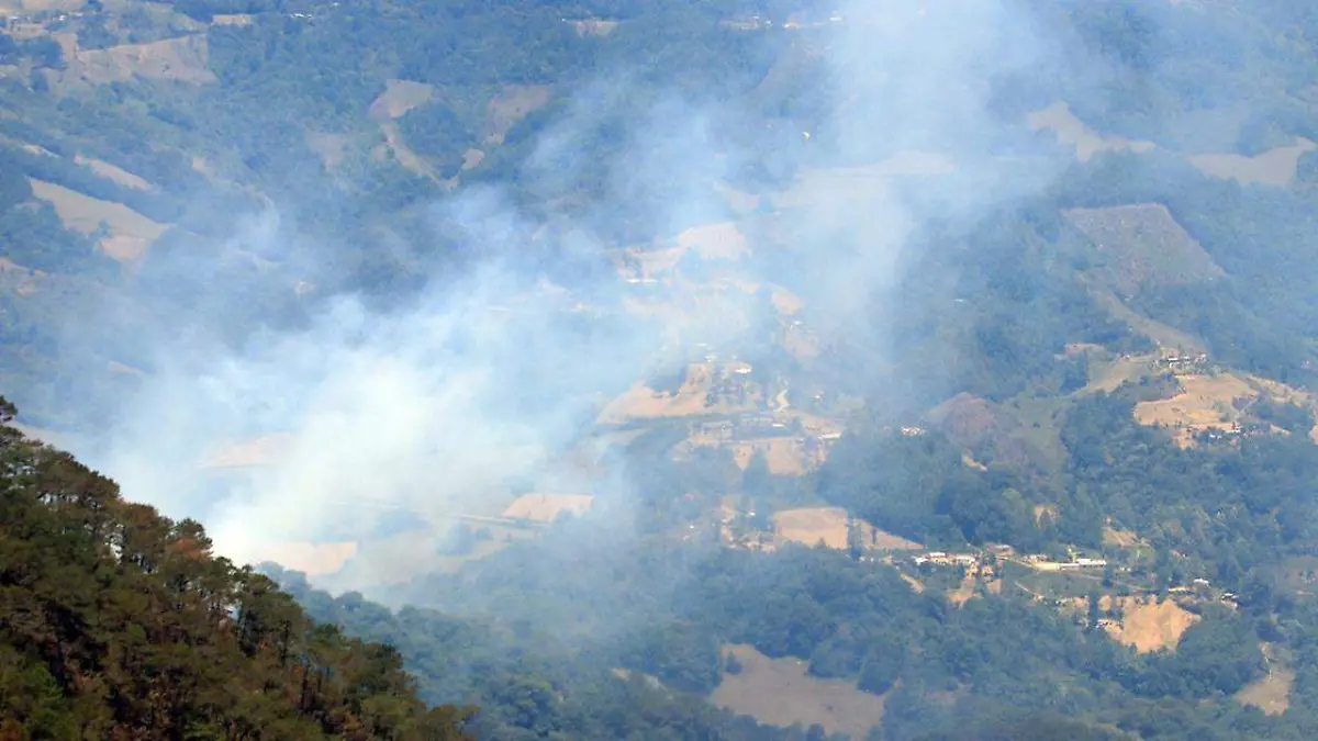 En medio del humo blanco y el olor a madera quemada, es como se encuentra la comunidad de San Juan Cuautla